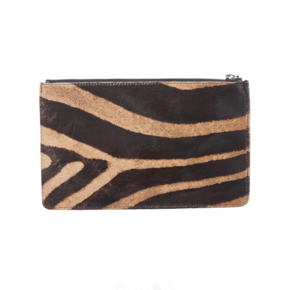 🚫SOLD🚫Jimmy Choo Rowen pony hair zip pouch - Picture 3 of 7